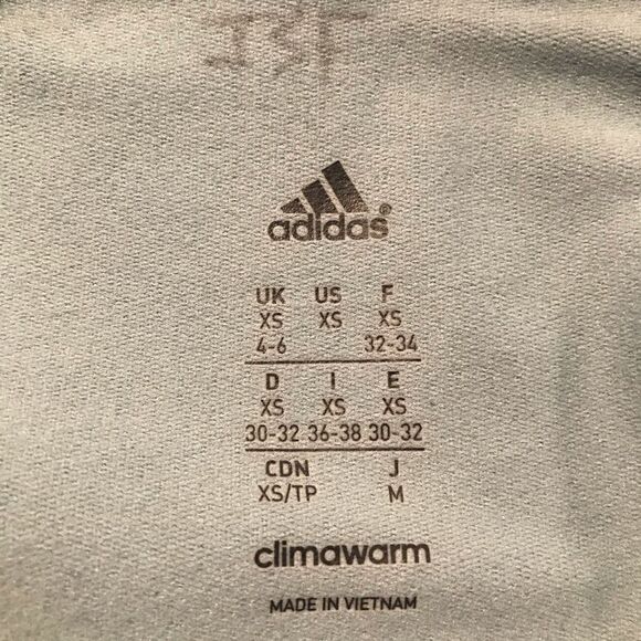 Adidas Climawarm Teal Nordic Pattern Half Zip Thumbhole Running Pullover - Picture 15 of 15